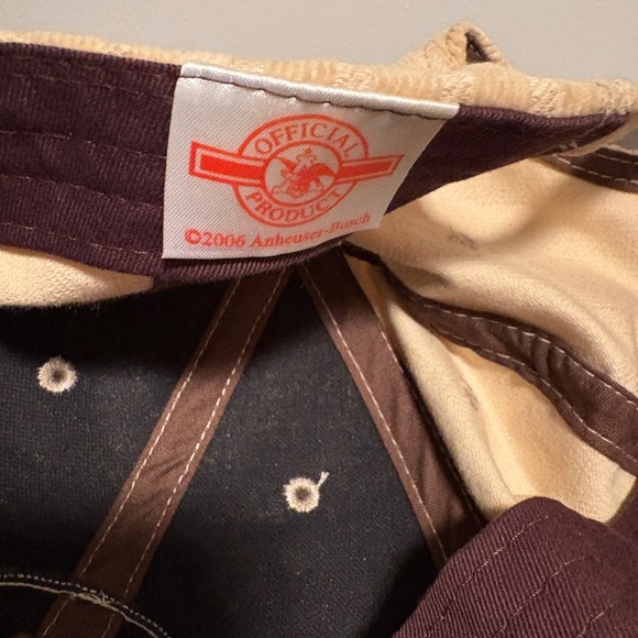 Budweiser Corduroy Baseball Cap 544 of 5000 Vintage 2006 Official Product Tan - Picture 4 of 4